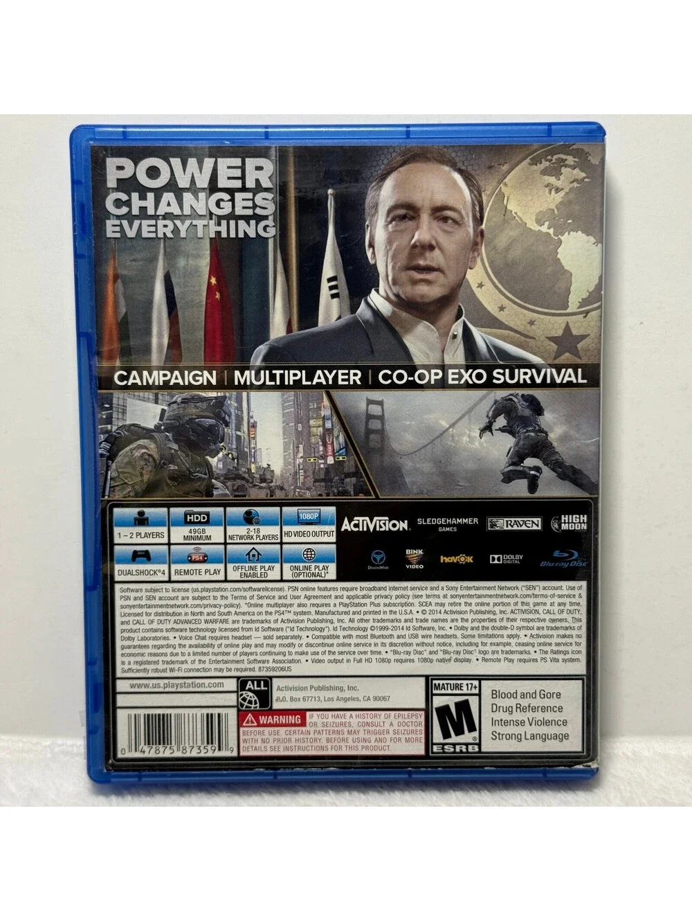 Call of Duty Advanced Warfare PS4 PlayStation 4 Complete Cib Activision